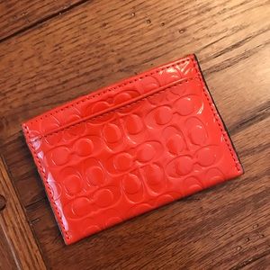 Coach card holder